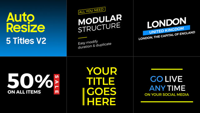 Auto Resize 5 Titles - V2