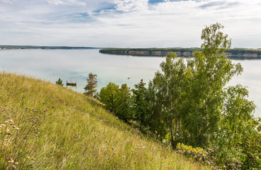 Fototapeta na wymiar tributary of the Volga