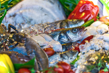 The composition of seafood