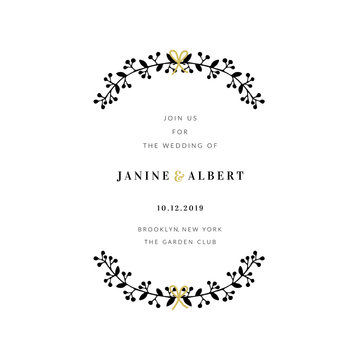 Wedding Invitation Design Template