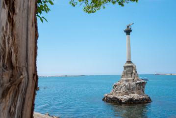 Monument in the sea