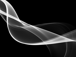 Fototapeta premium Abstract Black And White Wave Design 