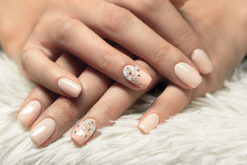 professional female manicure