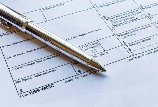 1099 Tax Form that must be filed by January 31st each year for all contractors who are paid more than $600 in the United States of America that year