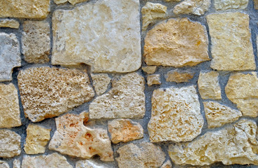 old stone wall at fortress