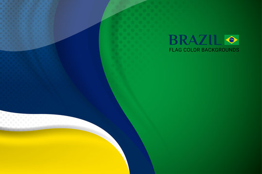 Brazil flag Background concept for Independence, National Day and other events, Vector illustration