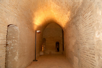 Alhambra Palace - medieval moorish castle in Granada, Andalusia, Spain