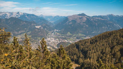 Beautiful alpine view at the Kathrin summit-Bad Ischl-Salzburg-Austria