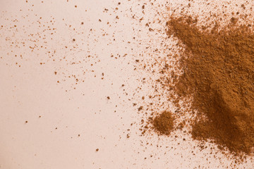 cinnamon sticks and powder isolated