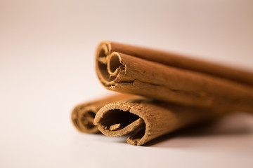 cinnamon sticks and powder isolated