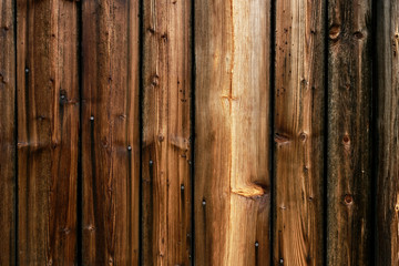 Old weathered rustic timber planks./ Wood dark texture background