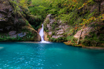 Source of Urederra river in Baquedano, Navarre, Spain