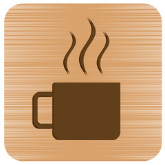 Camping cup vector icon