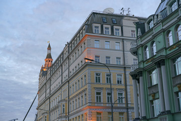 Fototapeta premium Old beautiful building in the Moscow city center