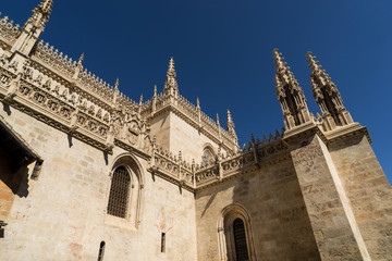 Fototapeta na wymiar The Royal Chapel of Granada, Spain. Ornate burial site of Catholic Kings