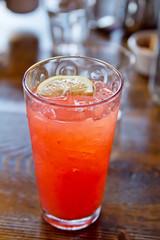 Pink Strawberry Lemonade Drink