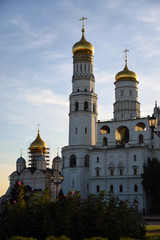 Fototapeta na wymiar Architecture of Moscow Kremlin. Color photo.