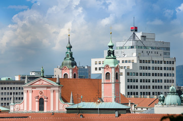 Ljubljana Slowenien Skyline