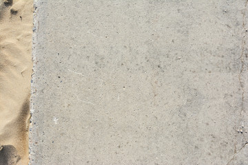 Beton Oberfläche grau und rau mit Sand