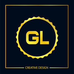 Initial Letter GL Logo Template Design