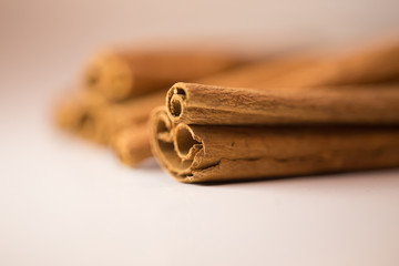 cinnamon sticks and powder isolated