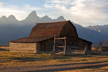 old wooden house in the mountains