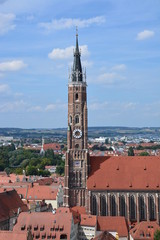 View in the city of LANDSHUT, Bavaria, region Franconia, Germany
