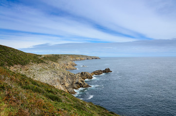 Meeresküste in Frankreich