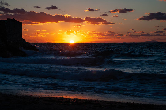 Sunset in Kalymnos Greece