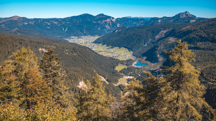 Beautiful alpine view at the famous Gosausee-Salzburg-Austria