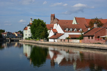 View in the city of LANDSHUT, Bavaria, region Franconia, Germany
