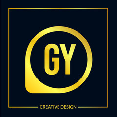 Initial Letter GY Logo Template Design