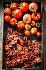 Enjoy your tomatoes dried in the sun as aromatic ingredients