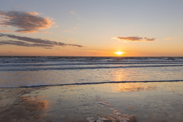 Sunset on the sea