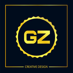 Initial Letter GA Logo Template Design