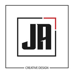 Initial Letter JA Logo Template Design