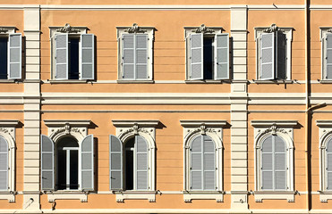 Hausfassade in Frankreich