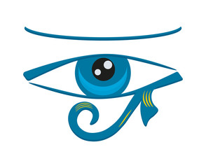 Eye of Horus. Vector illustration of an ancient egyptian symbol