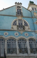 residencial area of aveiro with colorful houses