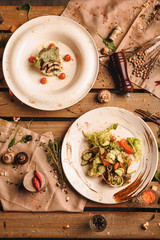 food in the restaurant