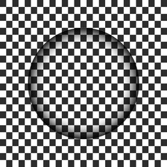 Transparent circle hole with blurred edge. Vector illustration