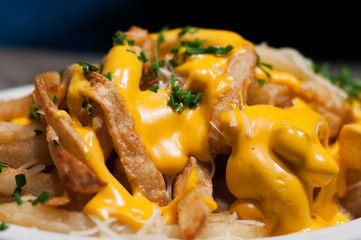 french fries with cheese