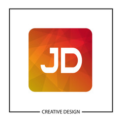 Initial Letter JD Logo Template Design