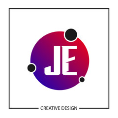 Initial Letter JE Logo Template Design