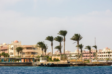 Fototapeta na wymiar Red sea coast near Hurghada