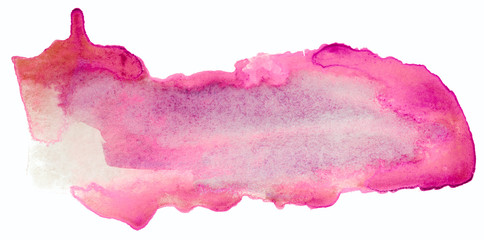 watercolor texture red with paint stains painted with a brush