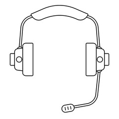 Audio headset illustration