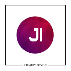 Initial Letter JI Logo Template Design