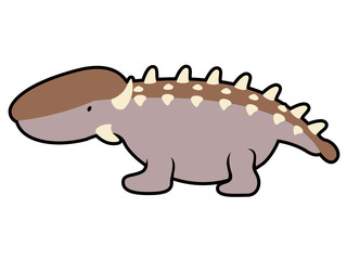 Isolated cute dinosaur cartoon character. Vector illustration design