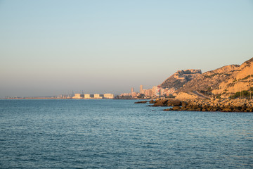 Alicante waterfront early morning